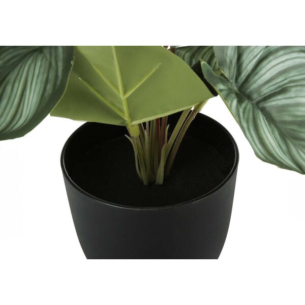 Black Green 13-Inch Indoor Table Potted Decorative Artificial Plant, Set of Two, image 3